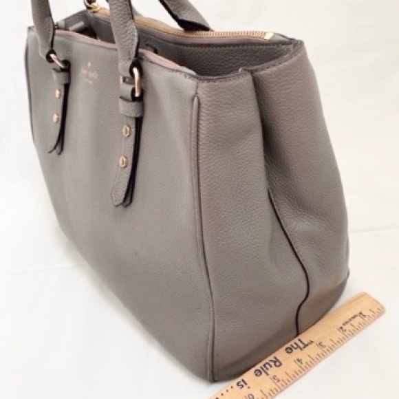 Kate Spade Gray Leighann Mulberry Satchel Bag - Picture 9 of 12